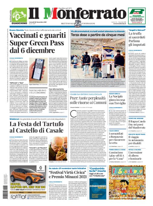 Il Monferrato - Edizione 89 del 26/11/2021